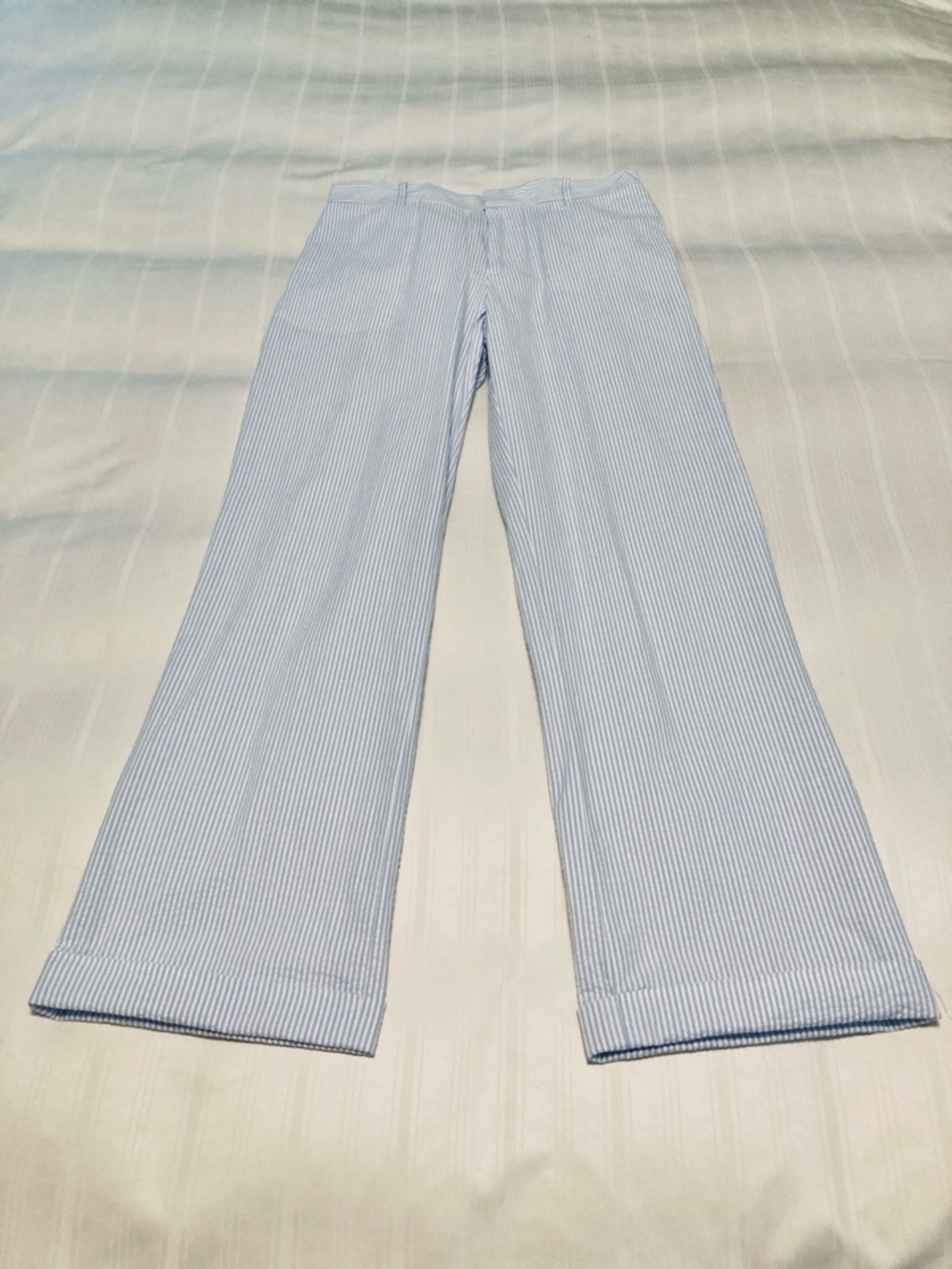 Polo by Ralph Lauren Sear Sucker Blue & White Striped Pants Boys Size 16